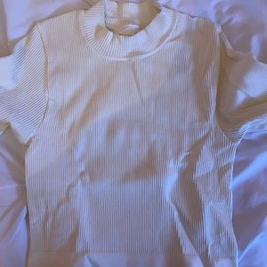 Urban Basic Cropped White Long Sleeve